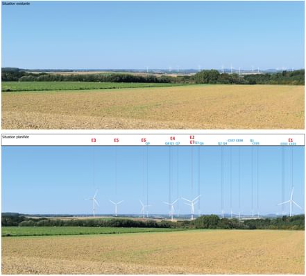 Projet eolien luminus